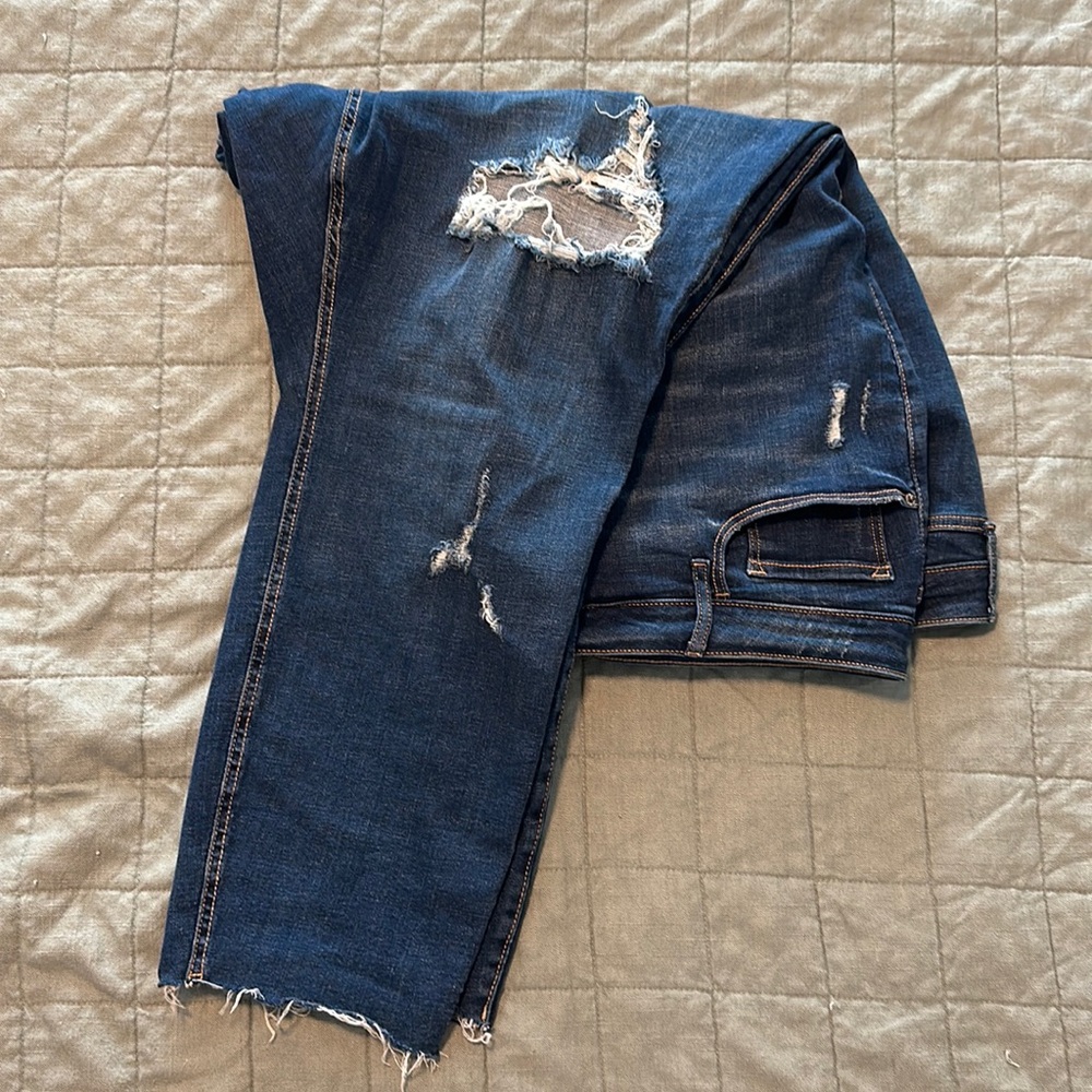 Old Navy, Extra High Rise, Rockstar Super Skinny, 30, medium wash denim